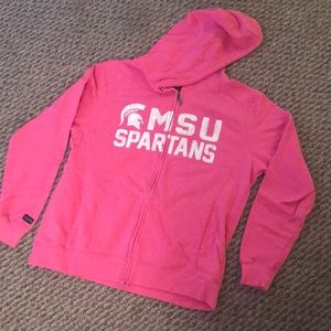 MSU Zipped Hoody